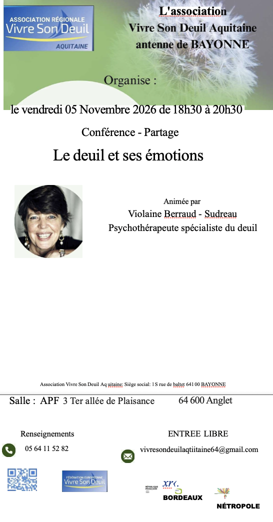 vivre son deuil auqitaine violaine